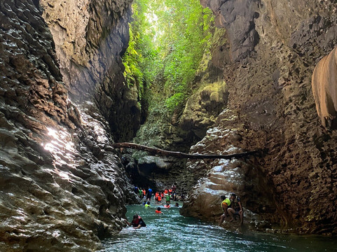 Blue Water Falls and Cave