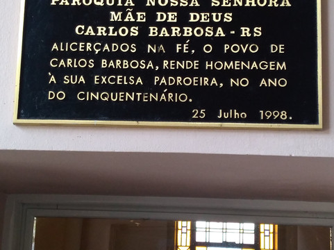 Igreja Matriz Nossa Senhora Mae De Deus-Carlos Barbosa必去景点