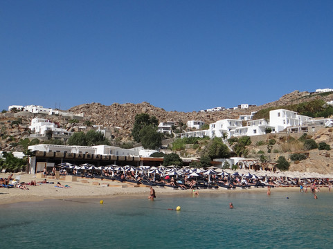 Superparadise Beach, Mykonos, Greece