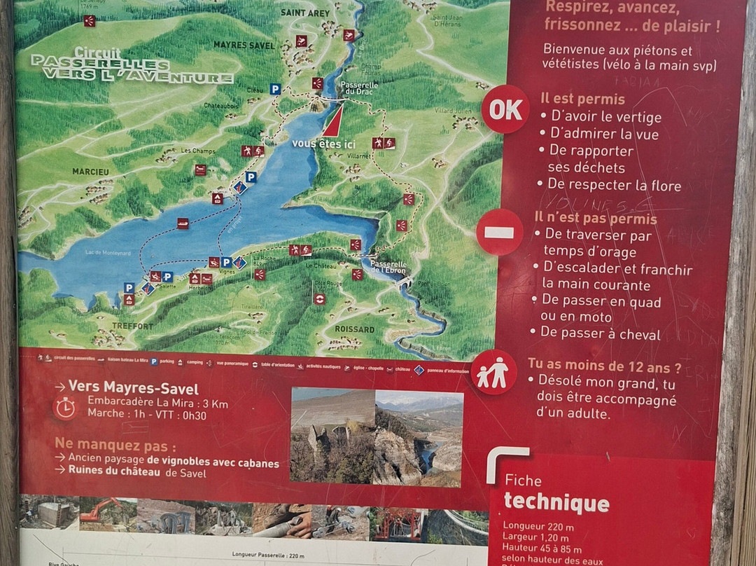 Passerelle Himalayenne du Drac-Mayres-Savel必去景点