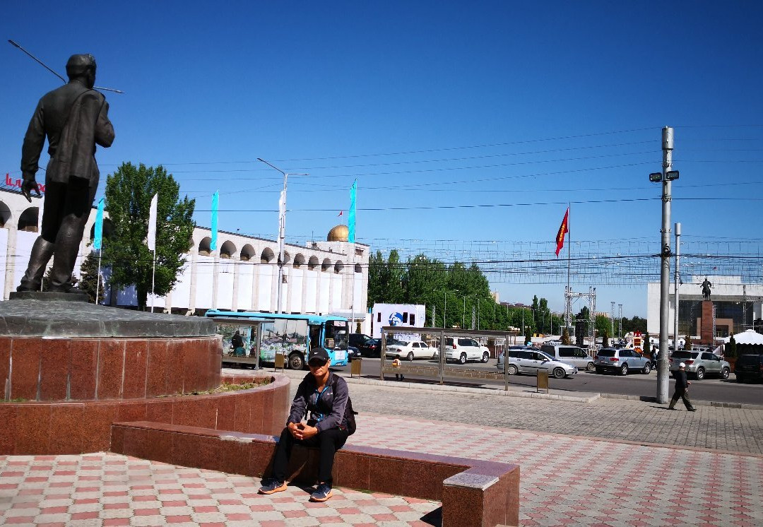 Monument to Chingiz Aitmatov