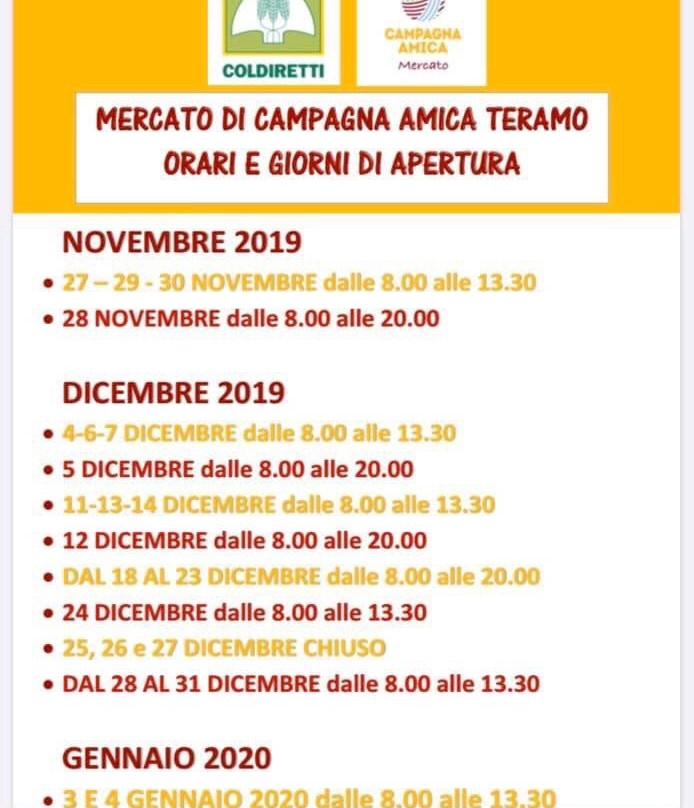 Mercato Campagna Amica-泰拉莫必去景点