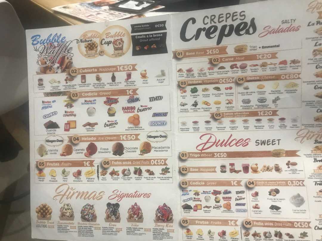 French Crepe and Bubble