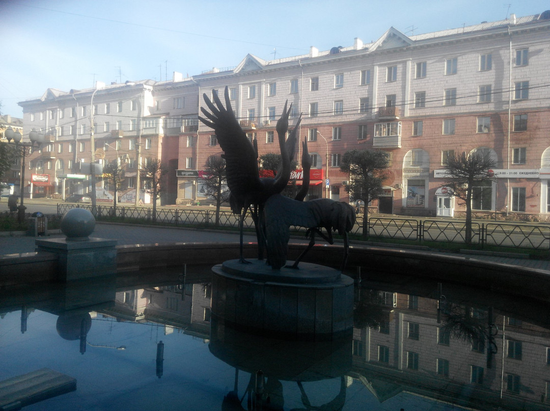 Fountain Cranes-克拉斯诺亚尔斯克必去景点