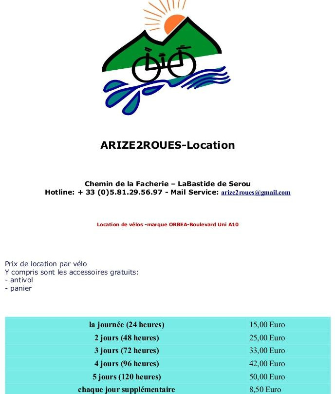 Arize 2 Roues景点图片
