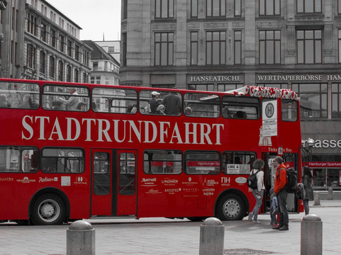 Hamburger Stadtrundfahrt - Die Roten Doppeldecker-汉堡必去景点
