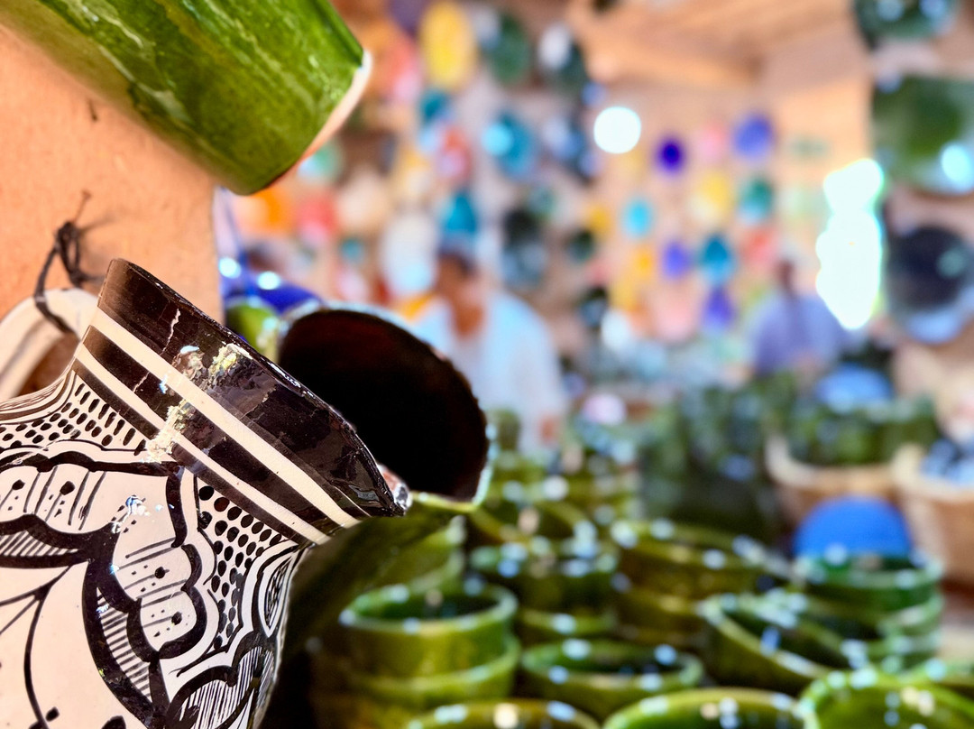 Pottery green tamegroute worke shop-Tamgrout必去景点