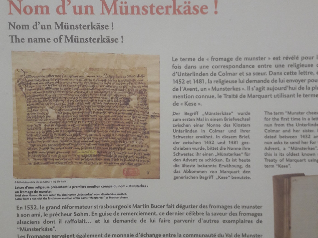 La Maison du Fromage - Vallee de Munster-Gunsbach必去景点