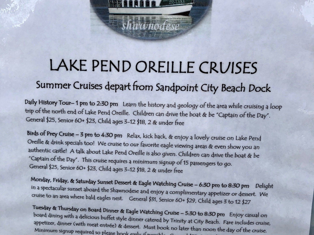 Lake Pend Oreille Cruises景点图片