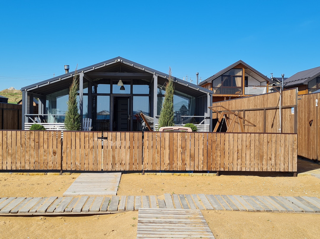 Sunrise Houses by the Sea