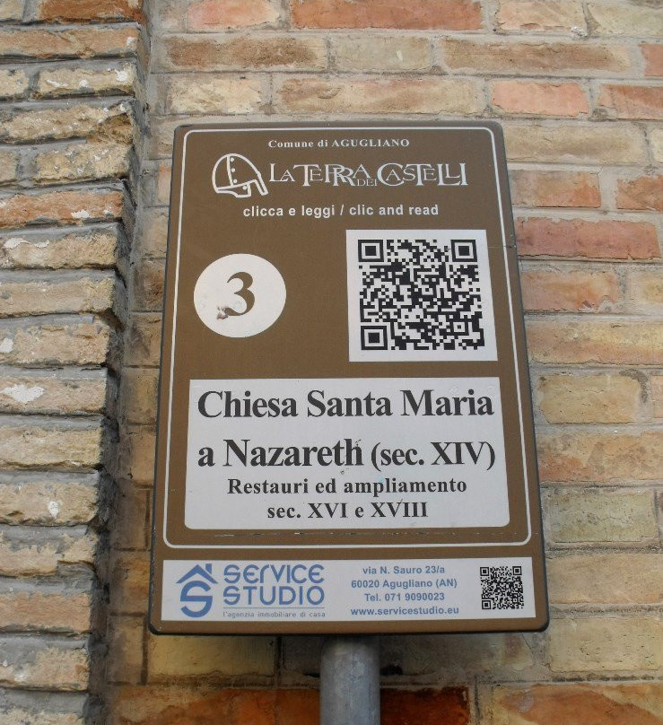 Chiesa di S. Maria a Nazareth-Agugliano必去景点