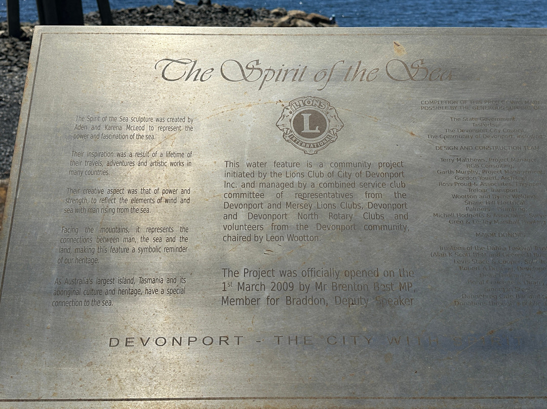 Spirit of the Sea-Devonport必去景点