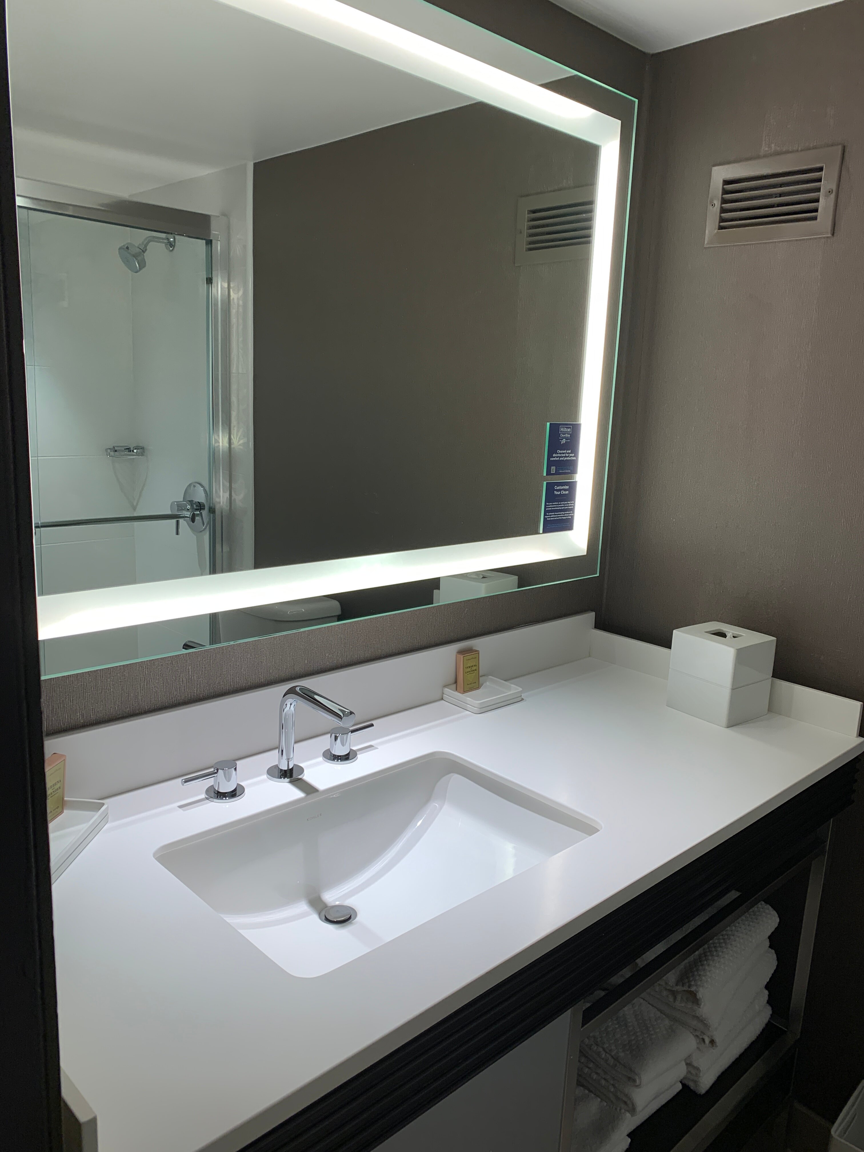 伍德兰希尔斯/洛杉矶希尔顿酒店-浴室