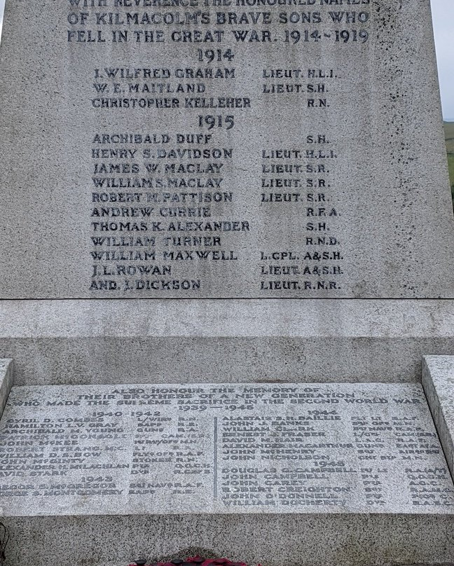 Kilmacolm War Memorial景点图片