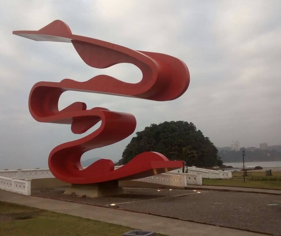 Escultura Tomie Ohtake-桑托斯必去景点