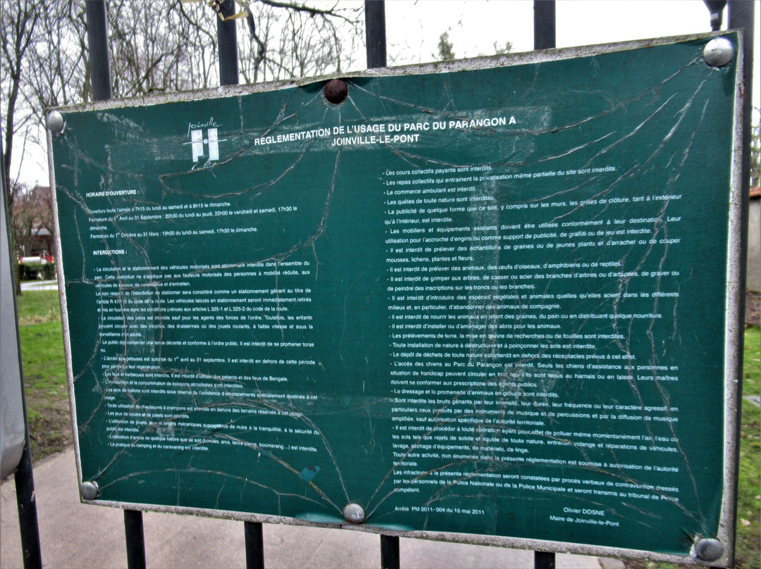 Parc du Parangon-Joinville-le-Pont必去景点