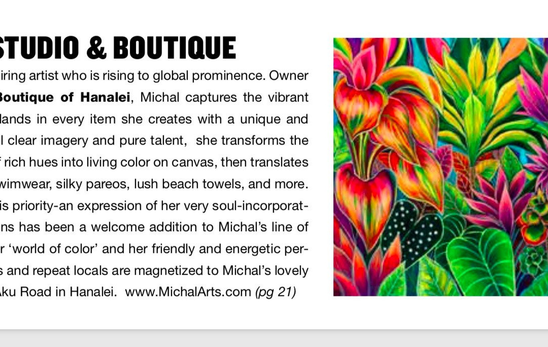 Michal - Art Studio & Boutique of Hanalei-哈纳雷伊必去景点