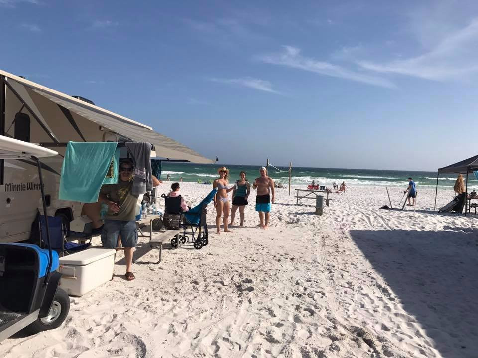 Camping on the Gulf
