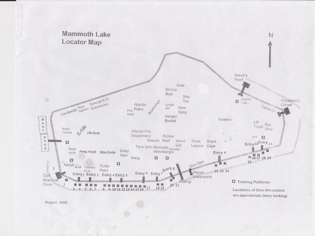 Mammoth Lake Dive Park-Lake Jackson必去景点