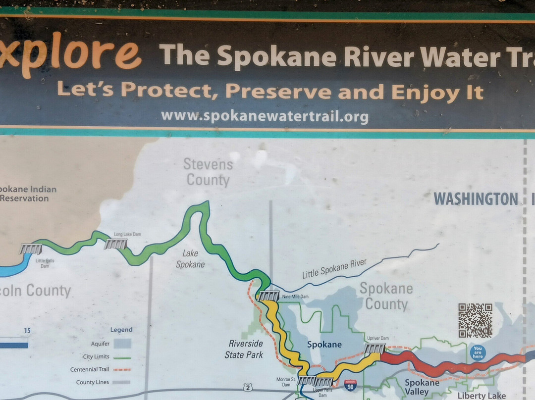 Spokane River Centennial Trail Mirabeau Park-斯波坎谷必去景点