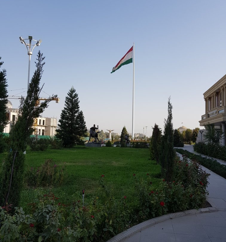 Flagpole with the Flag of Tajikistan景点图片