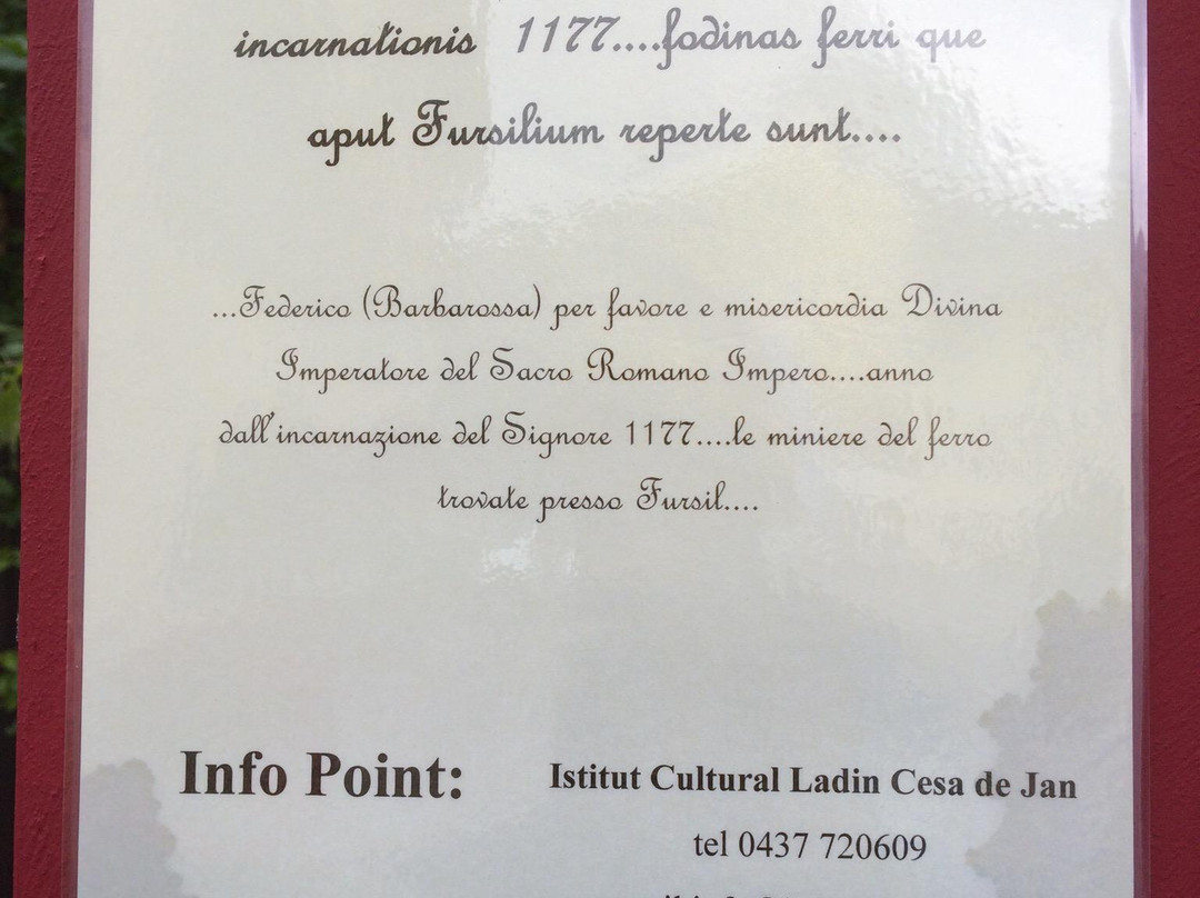 Miniere del Fursil-Colle Santa Lucia必去景点