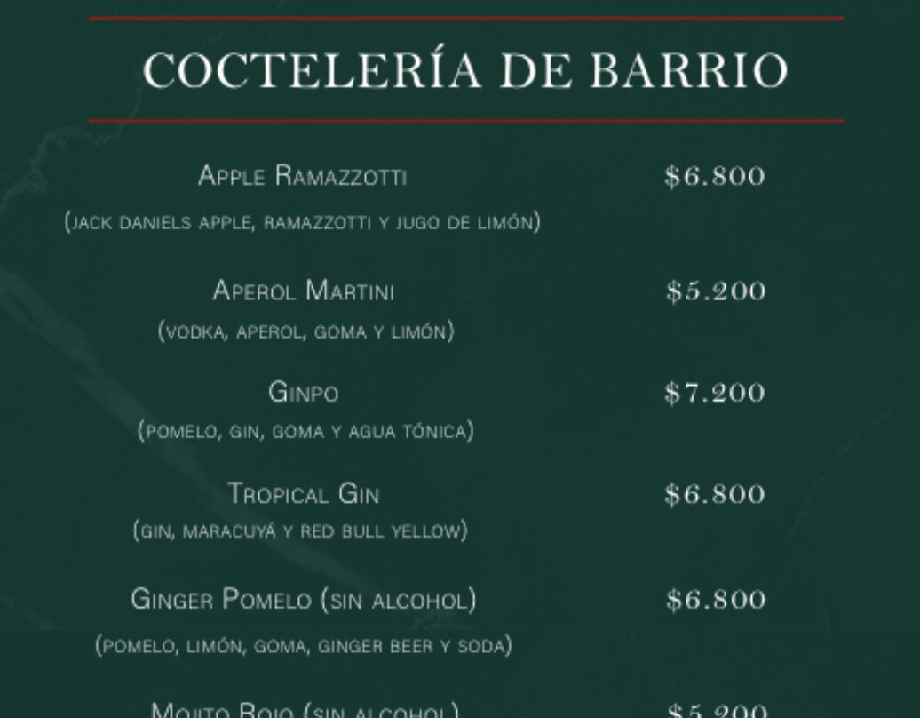 De Barrio Bistró Y Pastelería