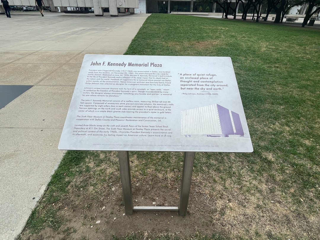 John F. Kennedy Memorial Plaza-达拉斯必去景点