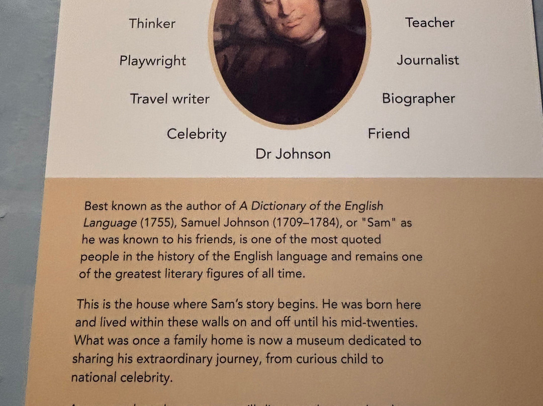 Samuel Johnson Birthplace Museum-利奇菲尔德必去景点