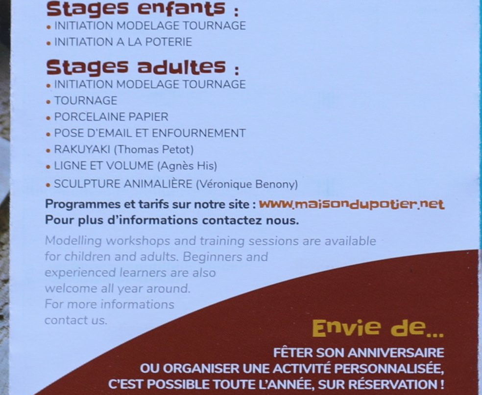 La Maison du Potier-Le Fuilet必去景点