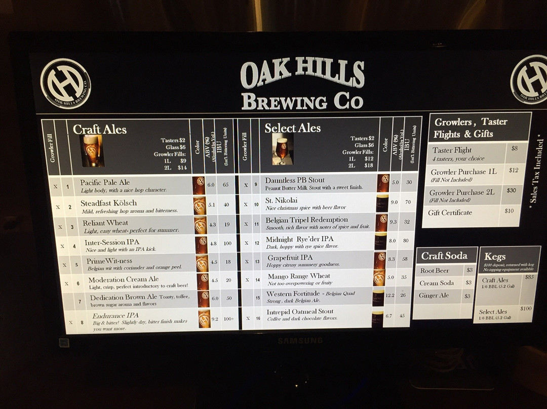 Oak Hills Brewing Company-希斯皮里亚必去景点