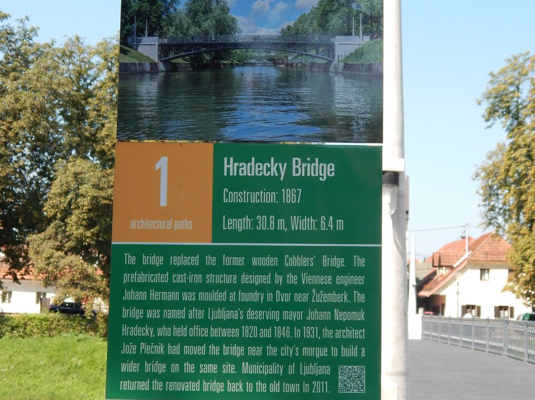 Hradecky Bridge-卢布尔雅那必去景点