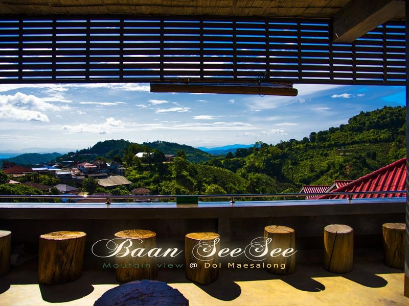 夜发銮酒店住宿-Baan See See Mountain View Doi Mae Salong