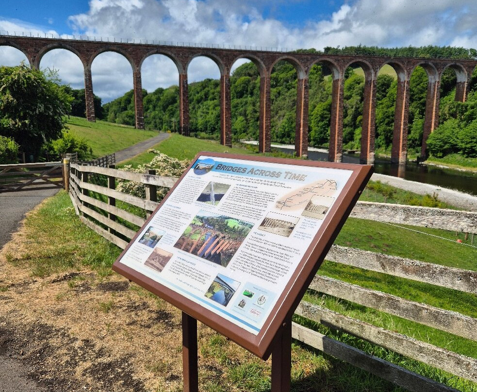 The Leaderfoot Viaduct, also known as the Drygrange Viaduct-Melrose必去景点
