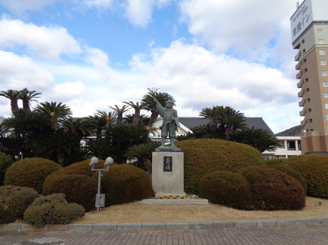 Kuranosuke Oishi Statue-赤穗市必去景点