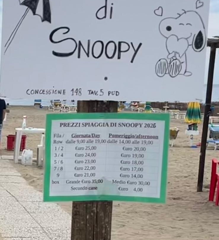 La Spiaggia di Snoopy-Grado Pineta必去景点