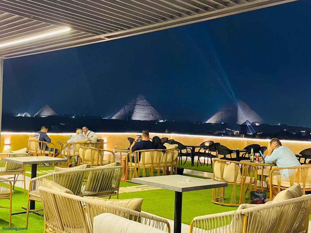 Golden Mask Pyramids View