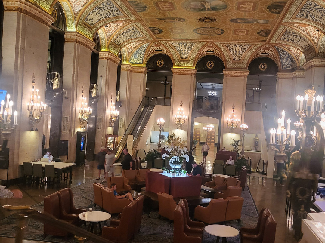Palmer House Hilton Historic Lobby-芝加哥必去景点