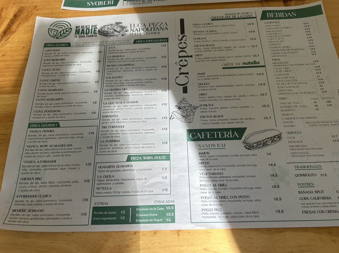 Luca Pizzeria Napolitana y Creperia