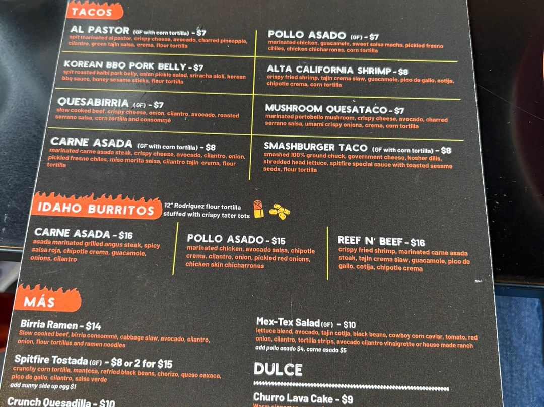 Spit Fire Tacos And Tequila