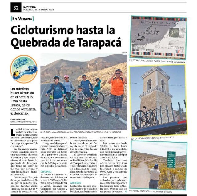 Rental Bike Iquique-伊基克必去景点