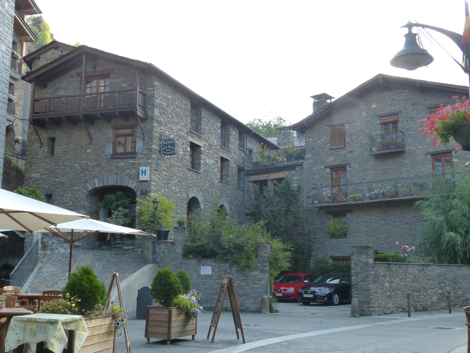Hotel Santa Barbara de la Vall d'Ordino-浴室