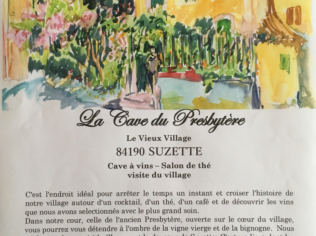 La Roque Alric餐馆和美食-La Cave du Presbytere