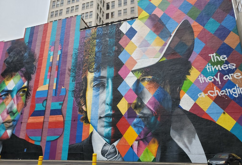 Bob Dylan Mural-明尼阿波利斯必去景点