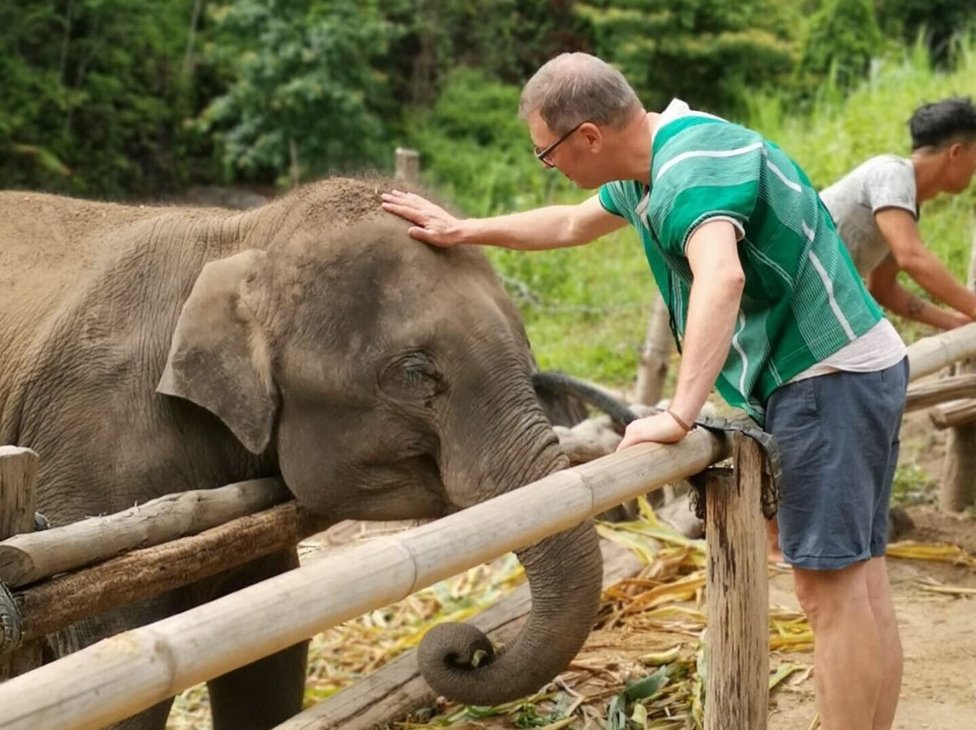 Karen Elephant Family-沙蒙必去景点