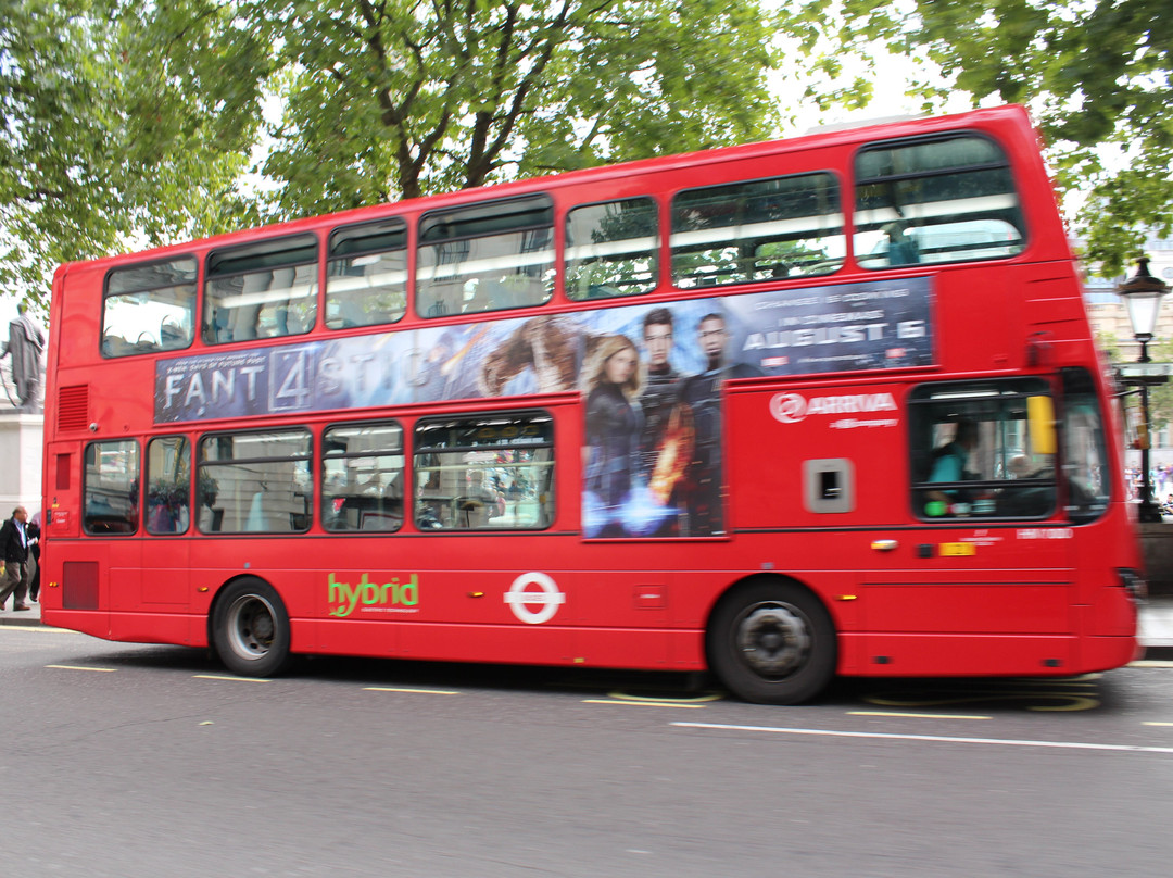 伦敦新双层公交车景点图片