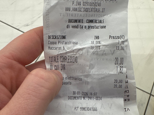 Vaniglia Gelaterie - CC Brentelle