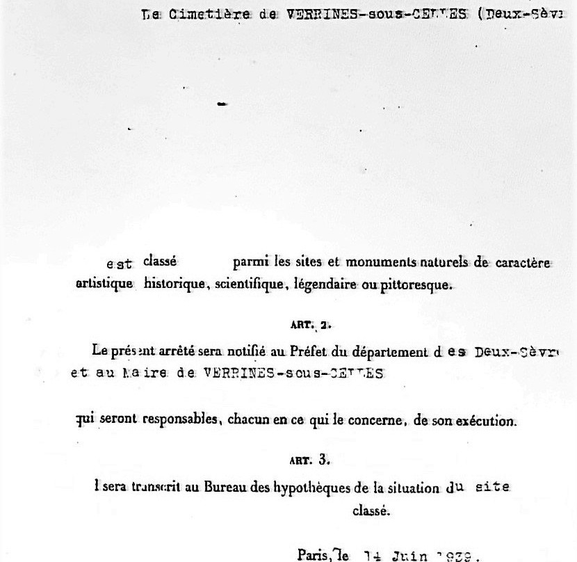 Cimetière de Verrines, site historique-Celles-sur-Belle必去景点