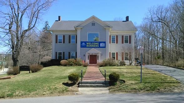 Starting line of Boston Marathon