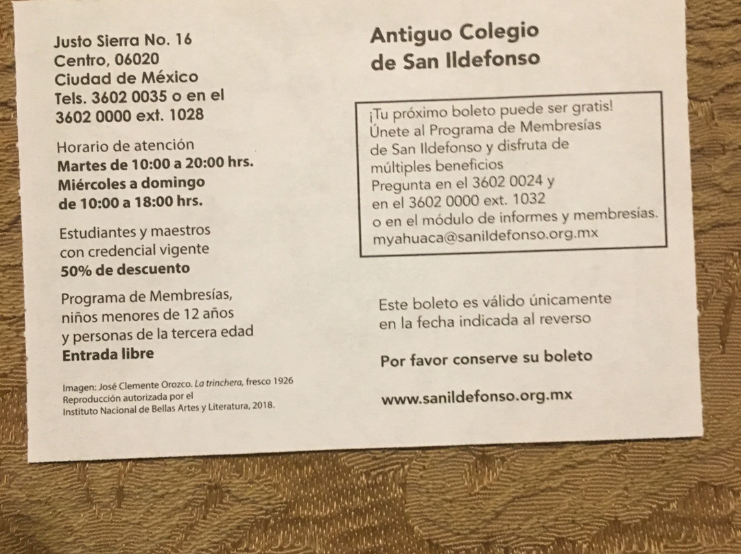 Antiguo Colegio de San Ildefonso-墨西哥城必去景点